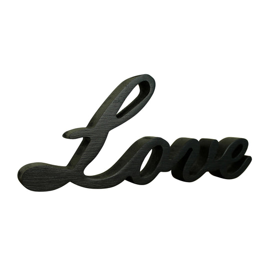 CVHOMEDECO. Wood Love Words Sign Free Standing Letters Sign Tabletop/Shelf/Home Wall/Office Decoration Art