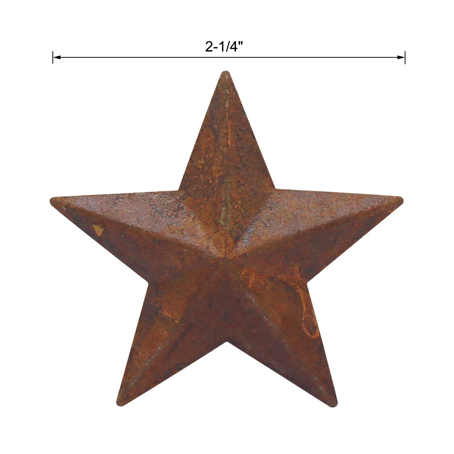 CVHOMEDECO. Primitive Rustic Country Décor. Rusty Small Metal Barn Star Home Decorative Accents, 2.25 Inch, Set of 24