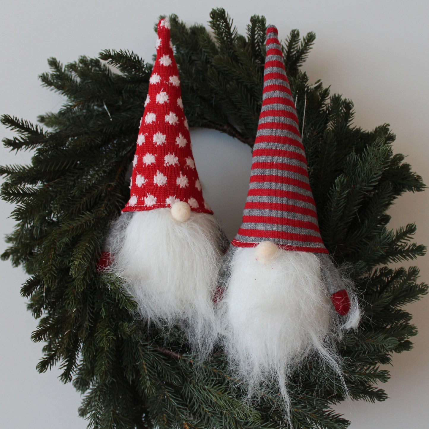 CVHOMEDECO. Hanging Swedish Gnome Plush Figurines Swedish Tomte for Home Décor, Winter Ornaments, Christmas and Festival Party Decorations, 10 Inches, 2 Assorted