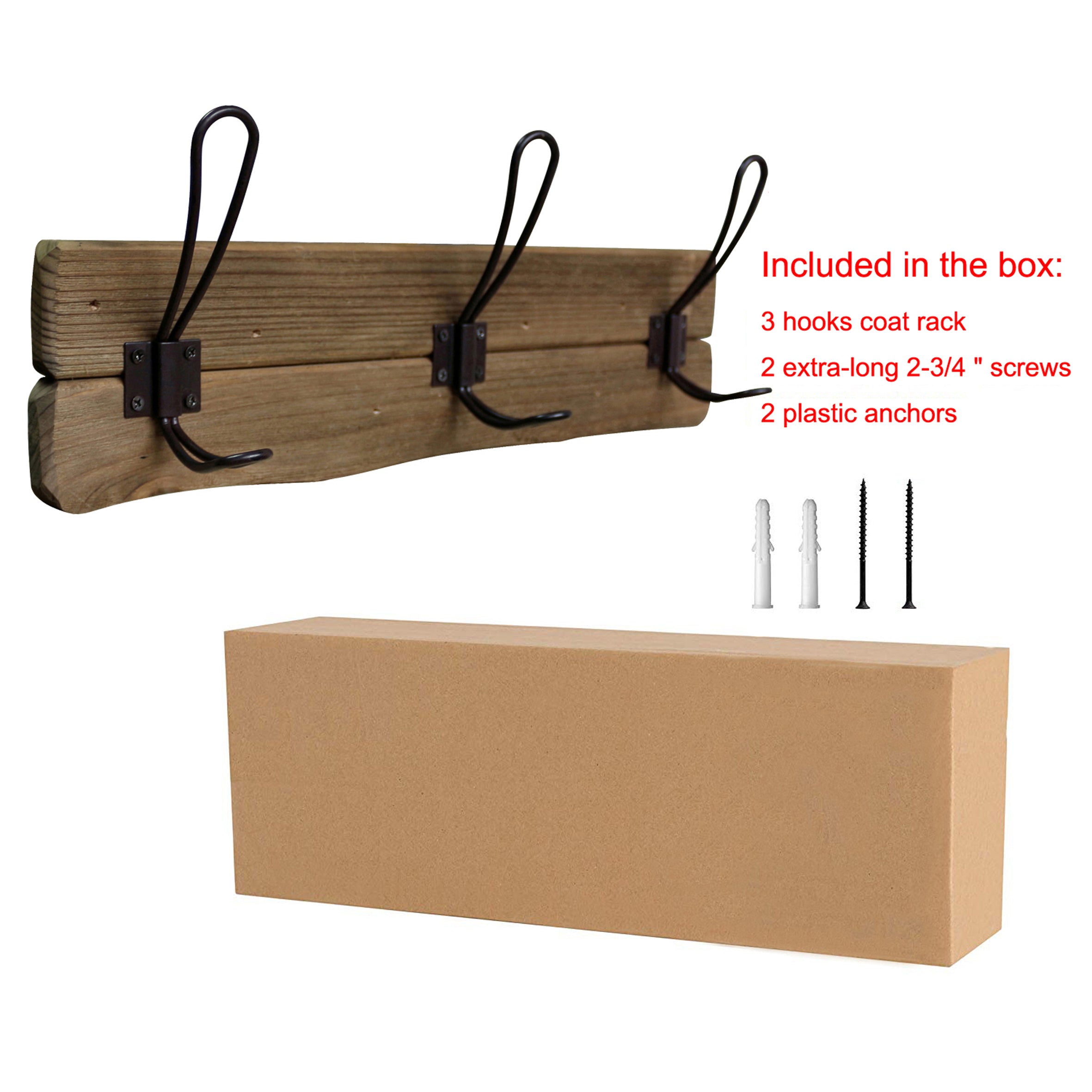 Extra long wall discount mounted coat rack